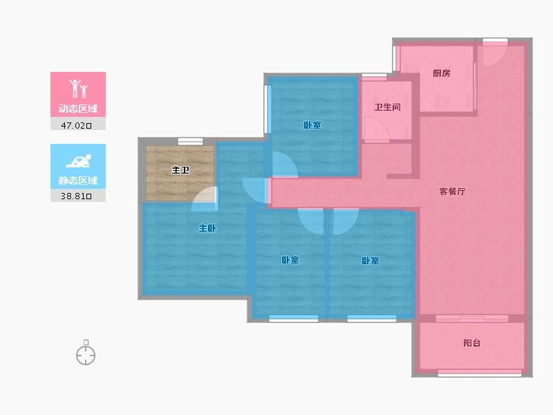 广东省-深圳市-东关珺府-79.61-户型库-动静分区