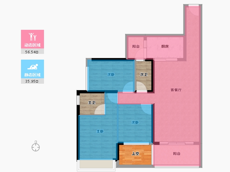 广东省-河源市-新河中央-94.72-户型库-动静分区