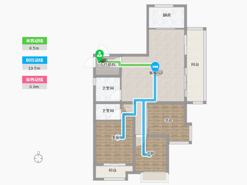 山东省-临沂市-颐龙恒泰·陶然里-122.40-户型库-动静线