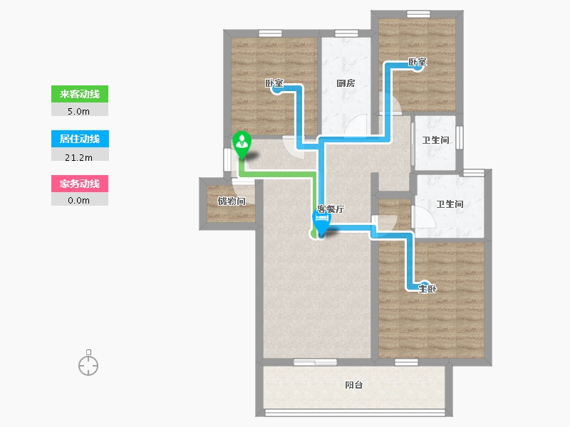 江苏省-南京市-琨悦名邸-92.00-户型库-动静线