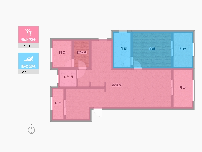 江苏省-苏州市-新希望锦麟府-97.00-户型库-动静分区