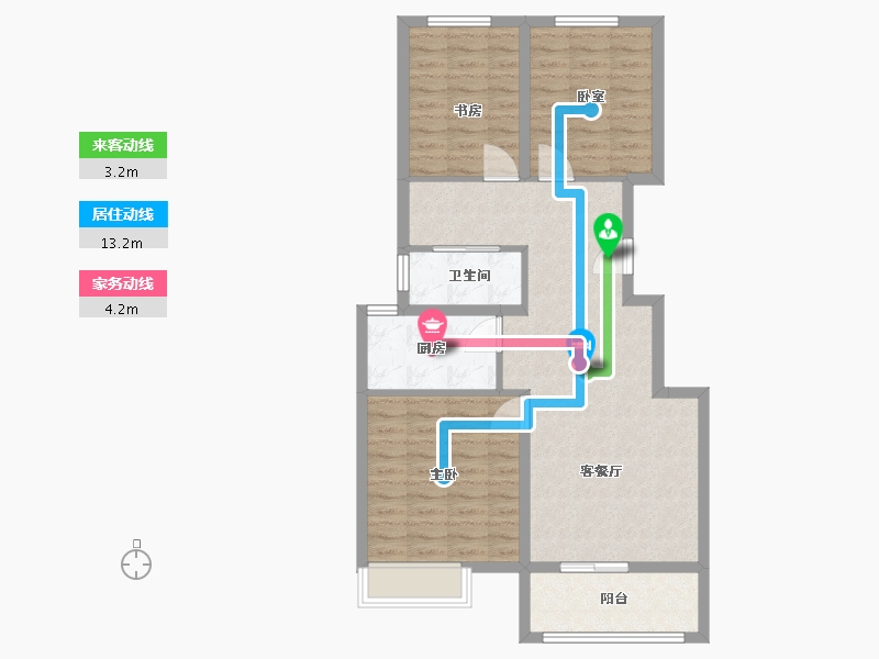 河北省-承德市-中瑞城-85.00-户型库-动静线