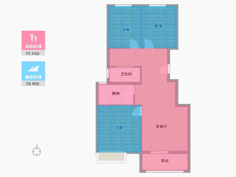 河北省-承德市-中瑞城-85.00-户型库-动静分区