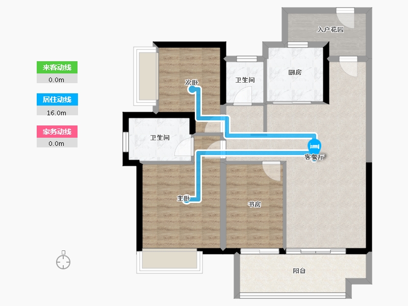 海南省-三亚市-保利崖州湾-91.06-户型库-动静线