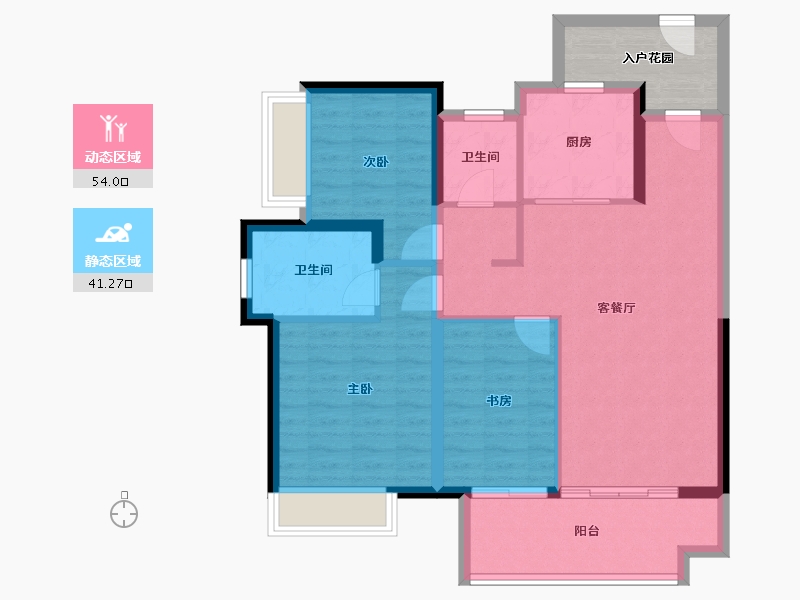 海南省-三亚市-保利崖州湾-91.06-户型库-动静分区