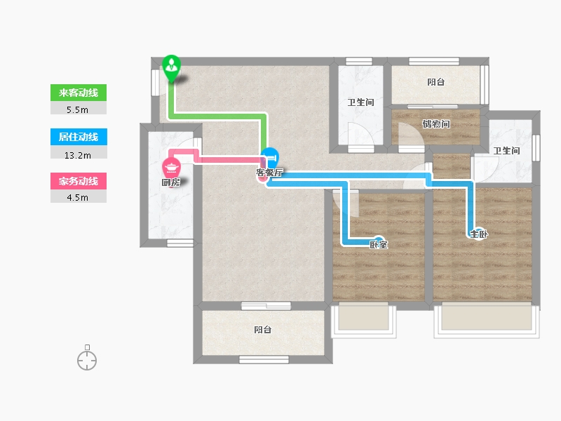 四川省-达州市-时代中央城-81.00-户型库-动静线