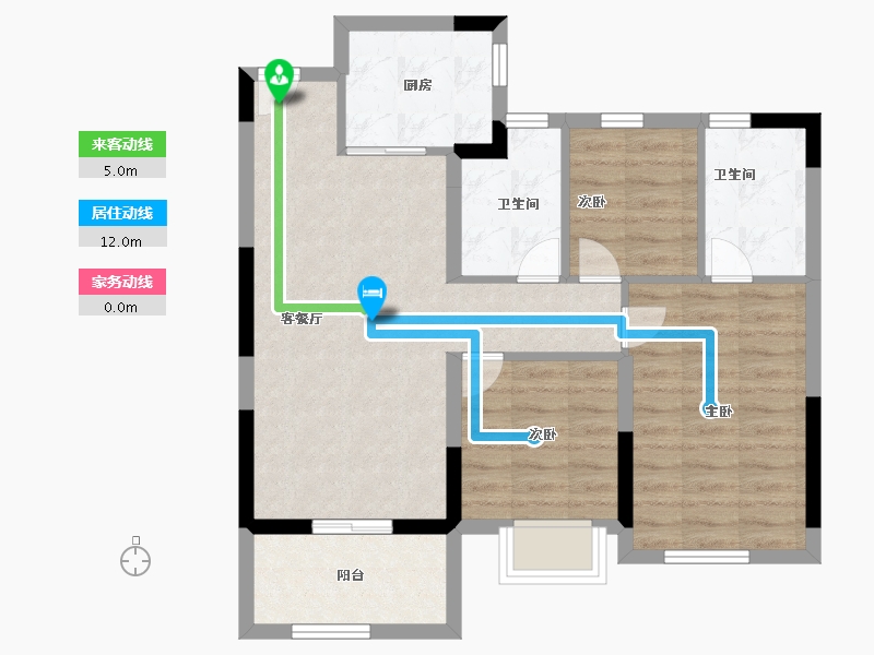 福建省-福州市-融创福州府-71.20-户型库-动静线