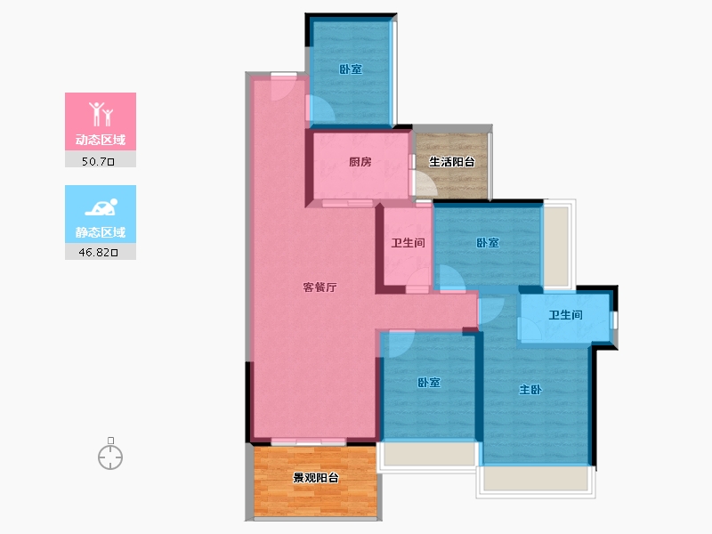 广东省-湛江市-君临世纪-99.54-户型库-动静分区