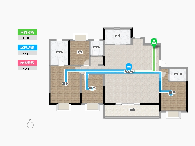 江苏省-常州市-雅居乐琨尚雅宸-156.00-户型库-动静线