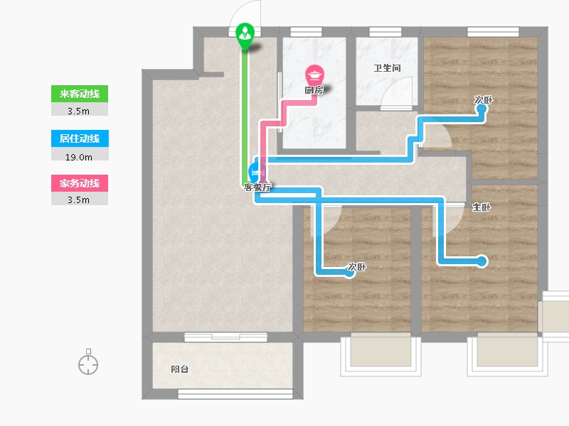 河北省-石家庄市-万科翡翠四季-68.03-户型库-动静线