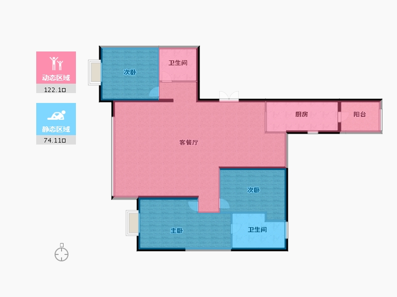 湖北省-武汉市-万达御湖汉印-181.60-户型库-动静分区