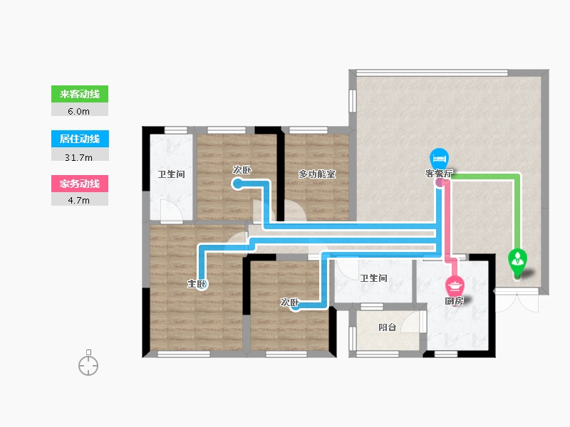 四川省-成都市-锦粼云镜-143.00-户型库-动静线