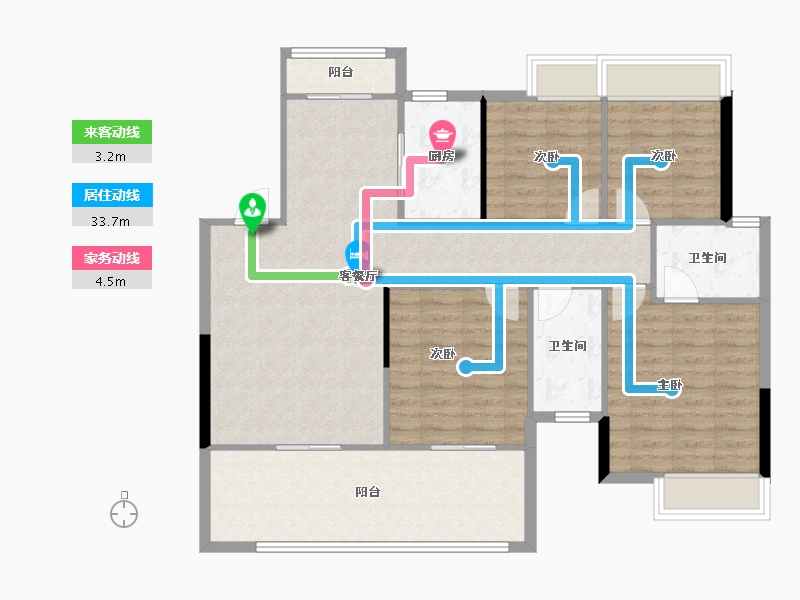 广西壮族自治区-南宁市-中建邕和府-108.18-户型库-动静线