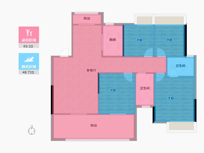 广西壮族自治区-南宁市-中建邕和府-108.18-户型库-动静分区