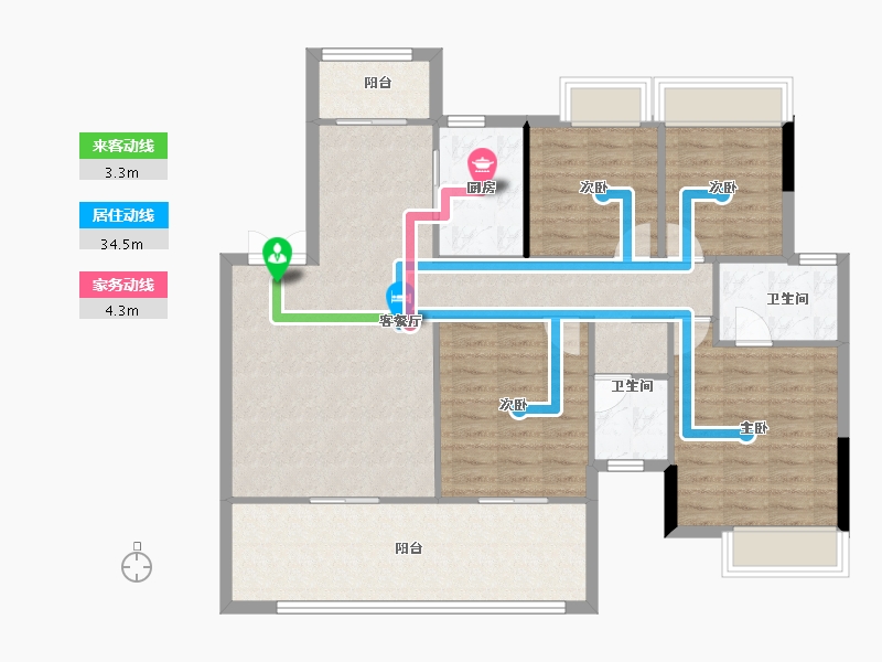 广西壮族自治区-南宁市-中建邕和府-111.31-户型库-动静线