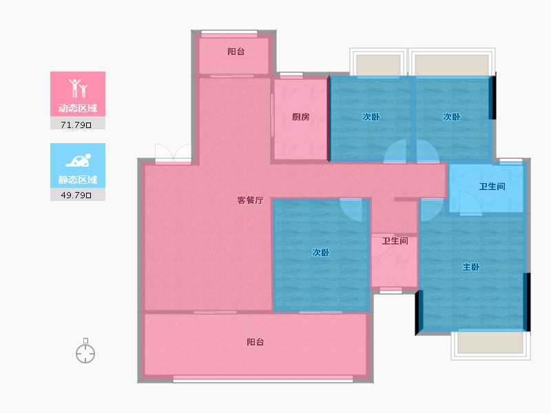 广西壮族自治区-南宁市-中建邕和府-111.31-户型库-动静分区