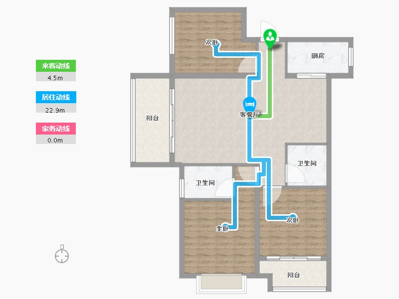 山东省-临沂市-颐龙恒泰·陶然里-110.41-户型库-动静线