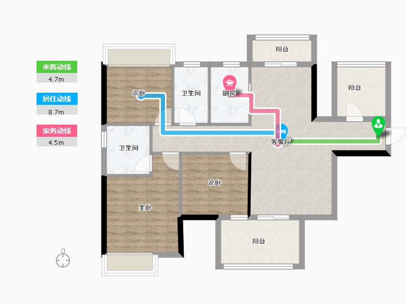 广西壮族自治区-南宁市-中建邕和府-93.23-户型库-动静线