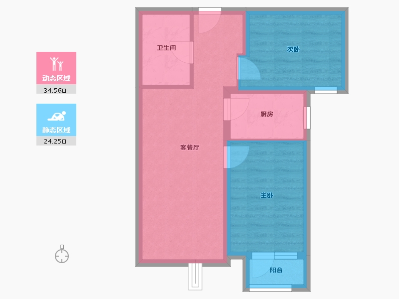 河北省-廊坊市-融公馆-51.82-户型库-动静分区