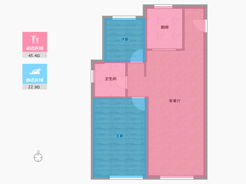 辽宁省-沈阳市-中瑞府-61.51-户型库-动静分区