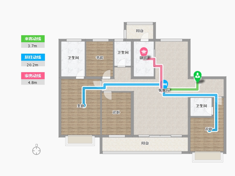 山东省-潍坊市-弘润·青州府-149.45-户型库-动静线