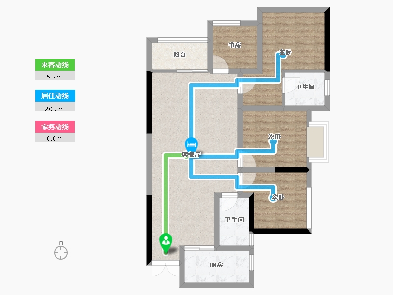 四川省-资阳市-佰盛天禧-83.25-户型库-动静线