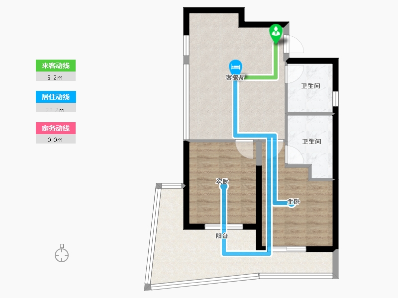 浙江省-温州市-绿城氡泉小镇-71.13-户型库-动静线