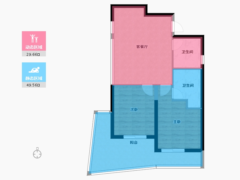 浙江省-温州市-绿城氡泉小镇-71.13-户型库-动静分区