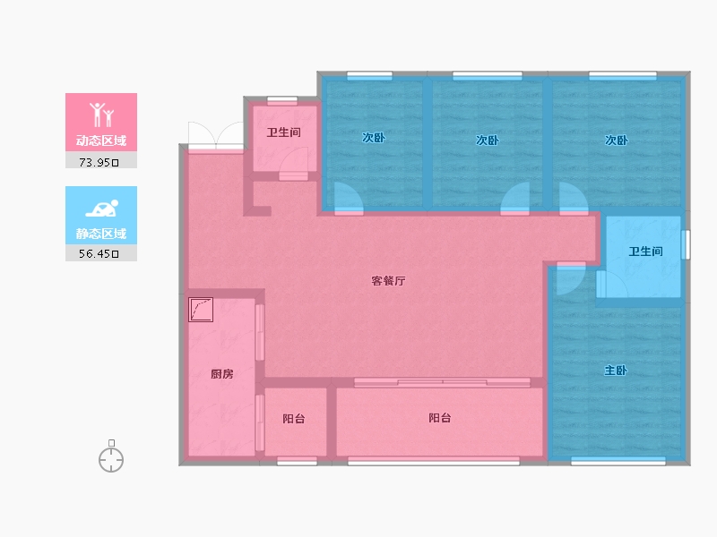 四川省-遂宁市-金域香江-116.00-户型库-动静分区