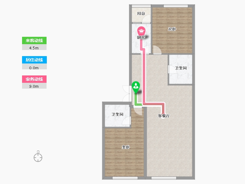 黑龙江省-哈尔滨市-宝宇天邑珑湾-99.03-户型库-动静线