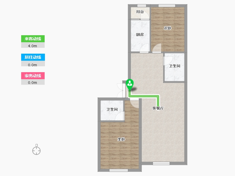 黑龙江省-哈尔滨市-宝宇天邑珑湾-78.27-户型库-动静线