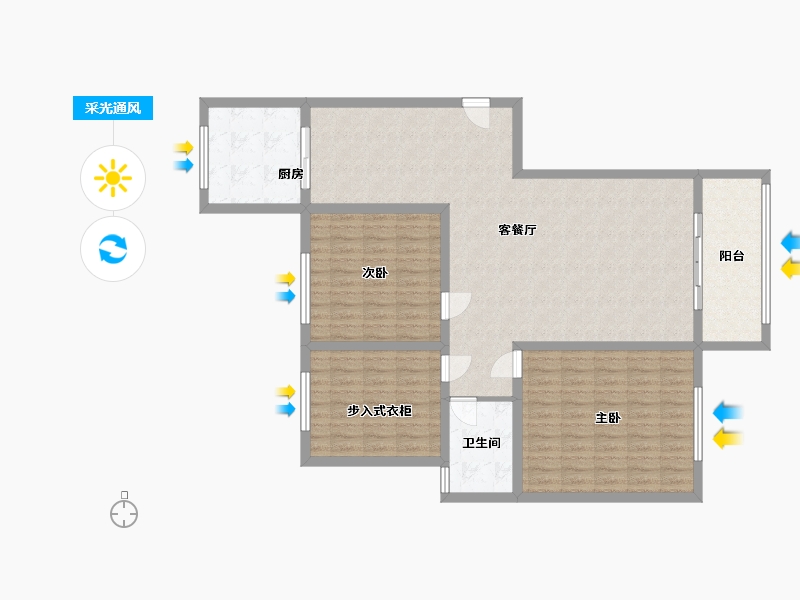 河南省-洛阳市-银河小区-120.00-户型库-采光通风