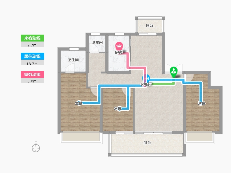 河南省-焦作市-华洋院子-102.39-户型库-动静线