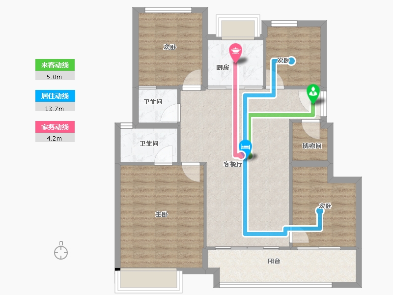 福建省-厦门市-​建发文澜和著二期-93.70-户型库-动静线