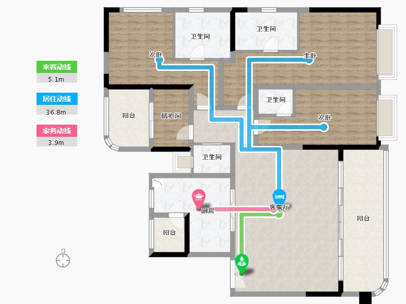 重庆-重庆市-新鸥鹏教育城-171.47-户型库-动静线