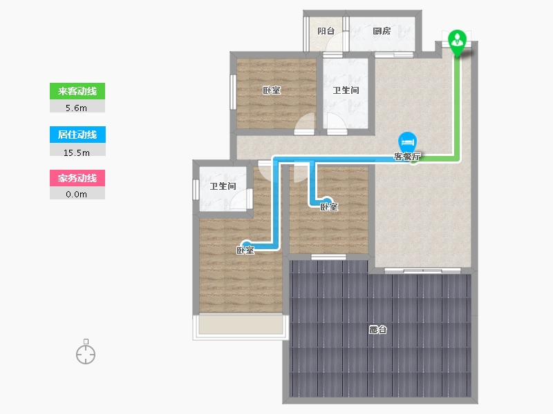 贵州省-六盘水市-大林城-120.71-户型库-动静线