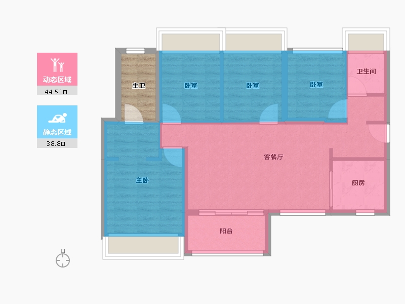 广东省-深圳市-东关珺府-78.97-户型库-动静分区