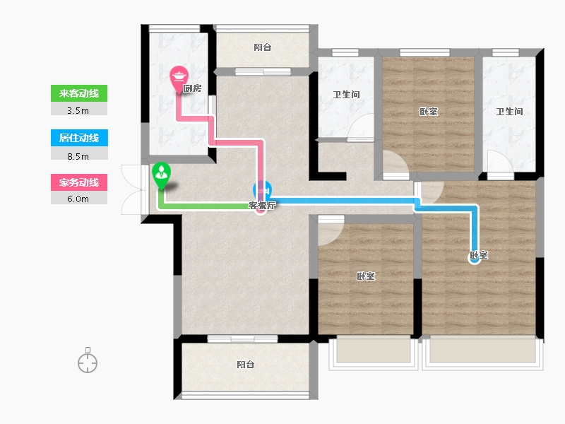 河南省-信阳市-众鑫学府-100.00-户型库-动静线