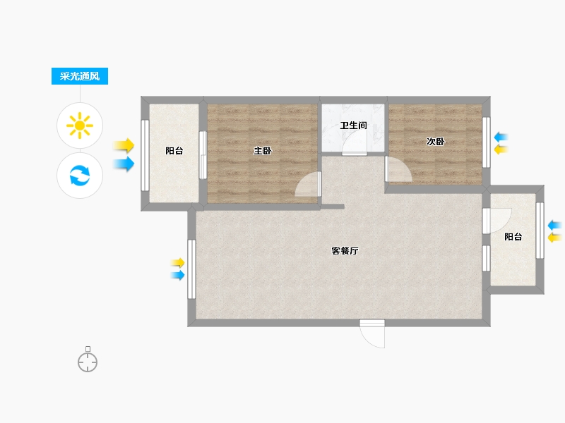 河北省-保定市-保定长城家园西苑-70.00-户型库-采光通风