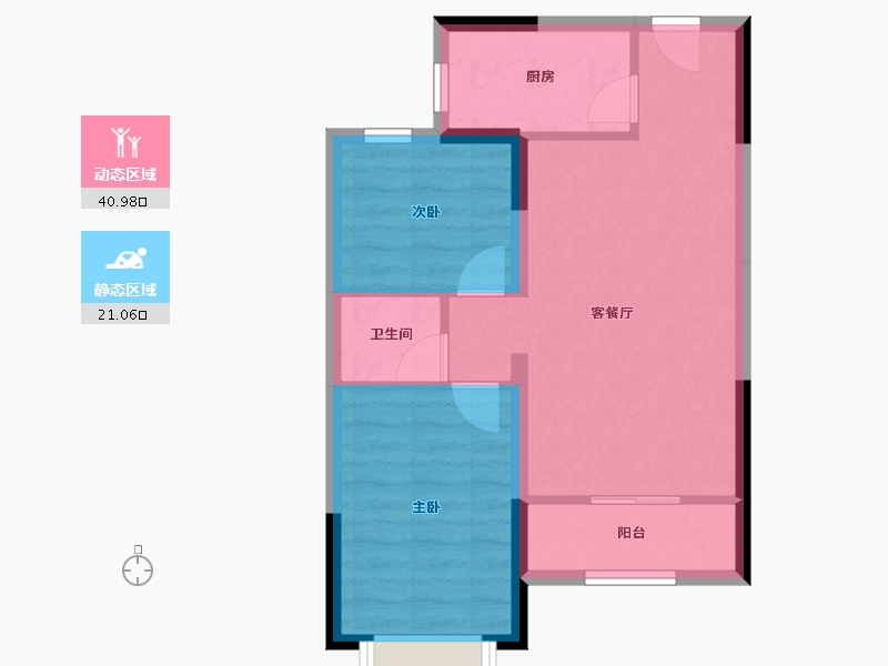 河北省-廊坊市-绿地空港·西斯莱公馆-55.32-户型库-动静分区