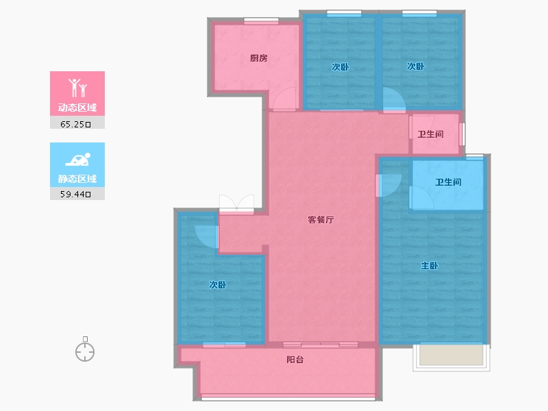 河南省-焦作市-焦作建业府—期-112.00-户型库-动静分区