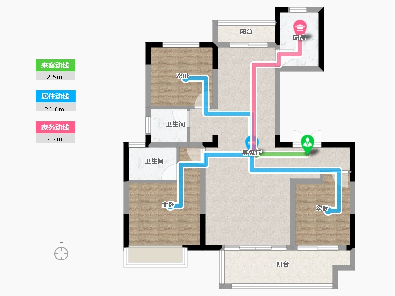 河南省-焦作市-温县建业江山汇-96.90-户型库-动静线