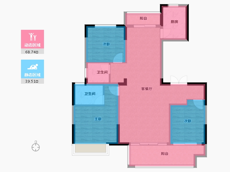 河南省-焦作市-温县建业江山汇-96.90-户型库-动静分区