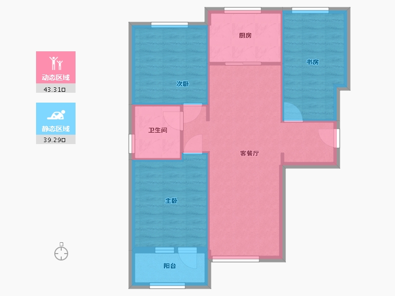 河北省-廊坊市-融公馆-74.81-户型库-动静分区