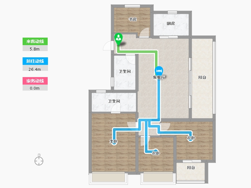 河南省-焦作市-蓝城·桂语江南-114.40-户型库-动静线