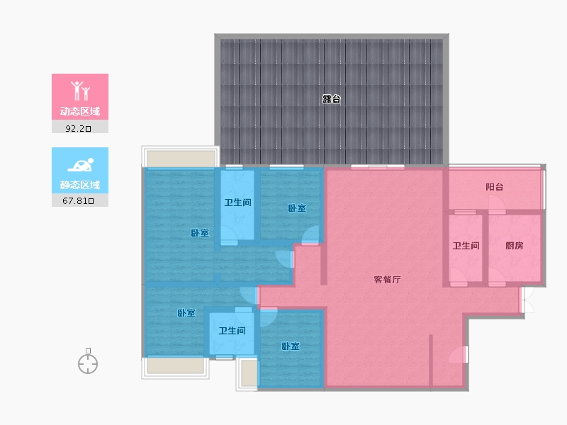 贵州省-六盘水市-大林城-199.71-户型库-动静分区