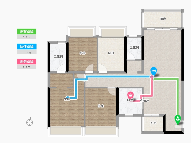 四川省-成都市-华润置地时代之城-111.94-户型库-动静线