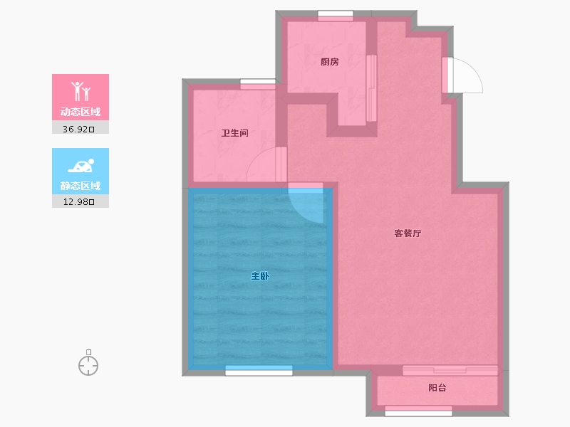 河北省-秦皇岛市-万科米哈斯小镇-43.60-户型库-动静分区