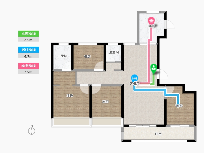 浙江省-温州市-学院十一峯-114.41-户型库-动静线