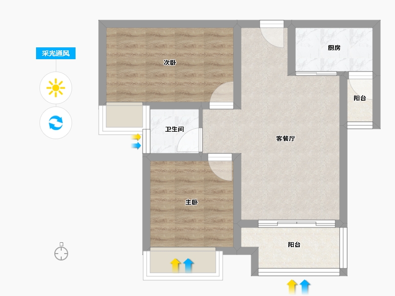 贵州省-六盘水市-天合苑-51.12-户型库-采光通风